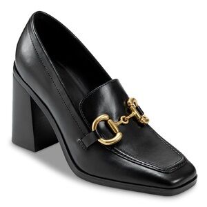 Marc Fisher Harlae Square Toe Block Heel Loafer